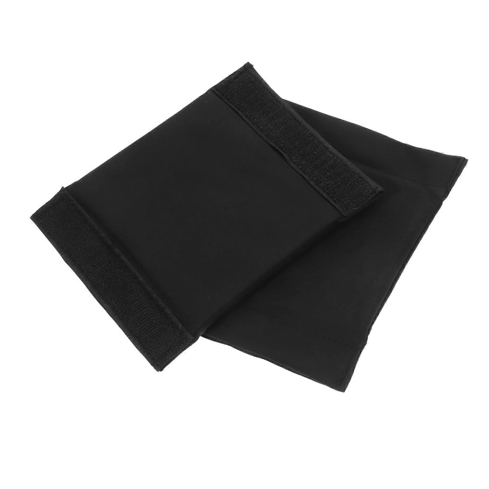 Padded Camera Bag Insert Dividers 2pcs Shockproof Velvet Lens Organizer for Travel Outdoor Photography Black