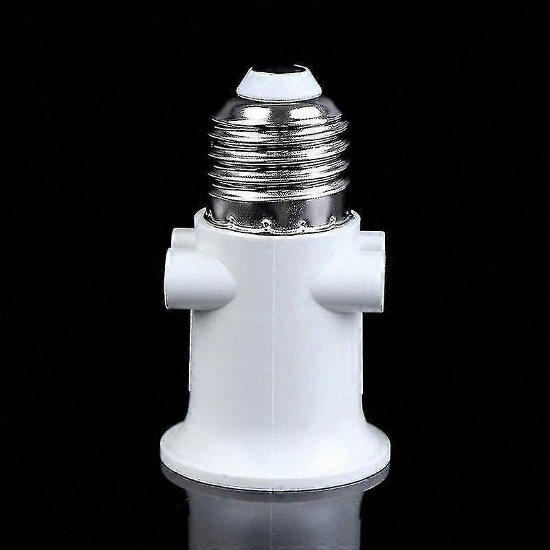 E27 Lamp Holder Adapter with EU Plug, AC100-240V Base Socket Conversion for Bulb