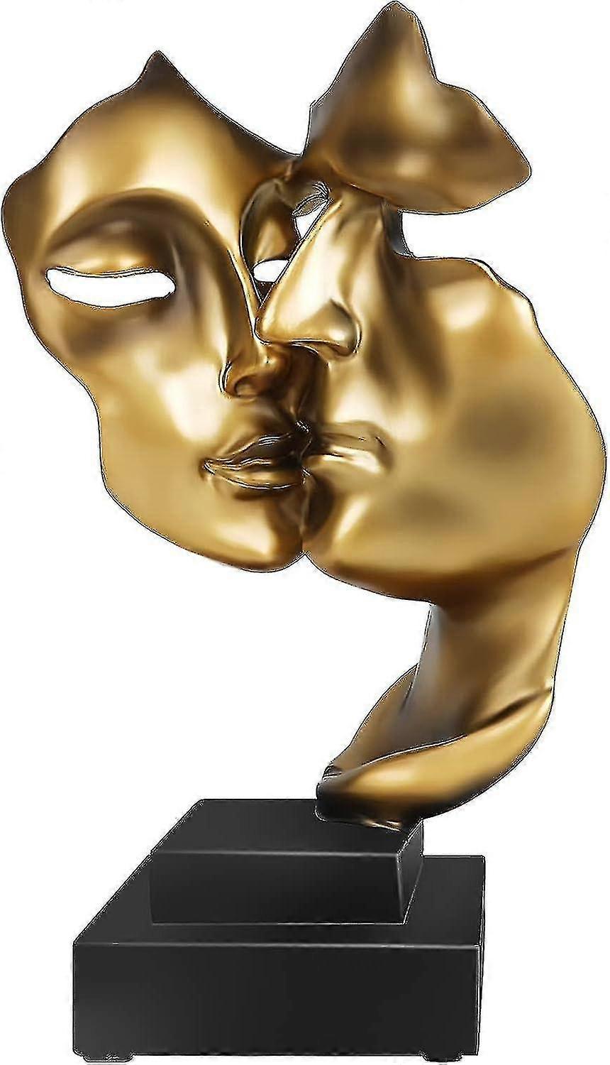 Golden decorative modern sculpture, waterproof, stable placement Su...