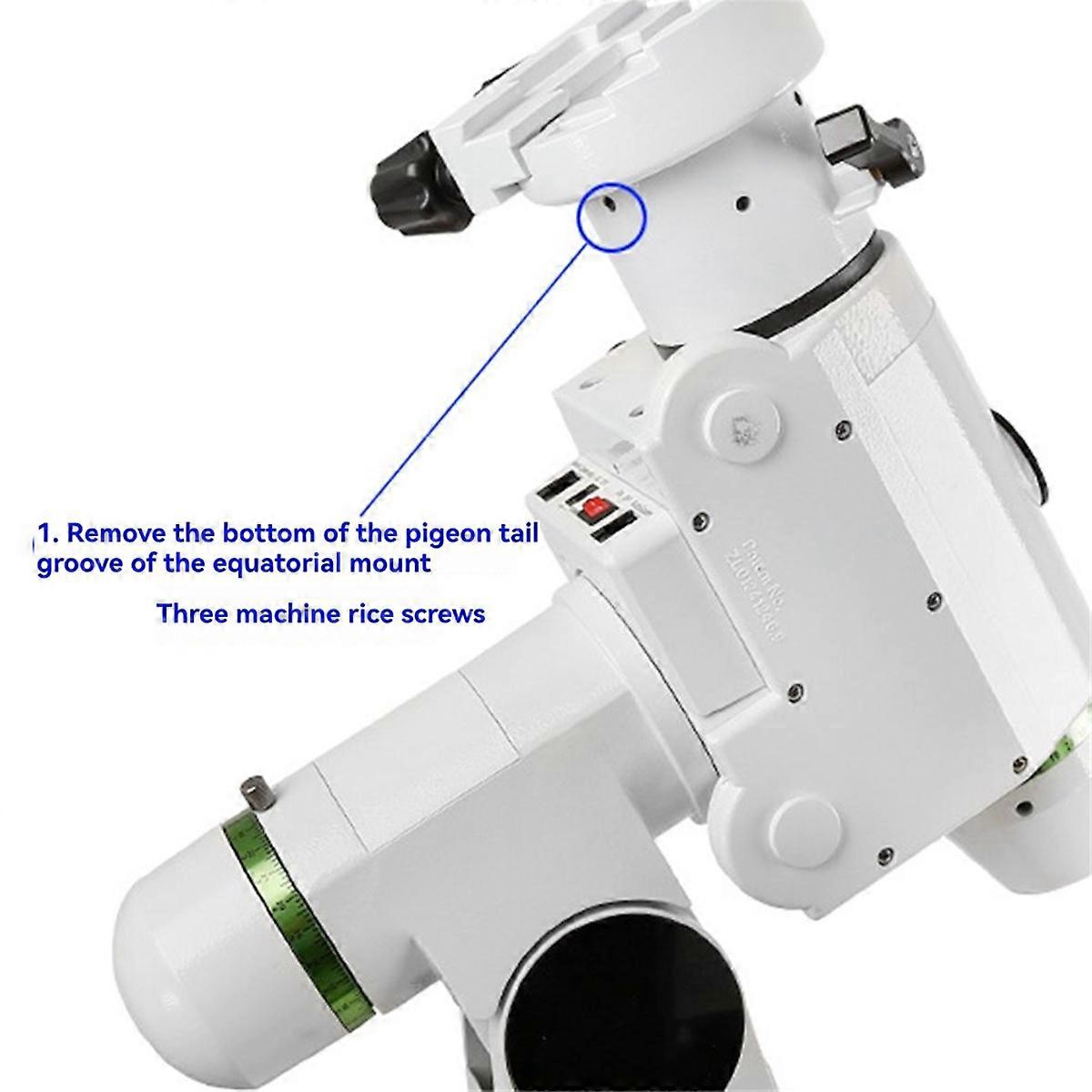 For HEQ5 Dovetail Slot Retrofit Assembly Astronomical Telescope Accessories Silver
