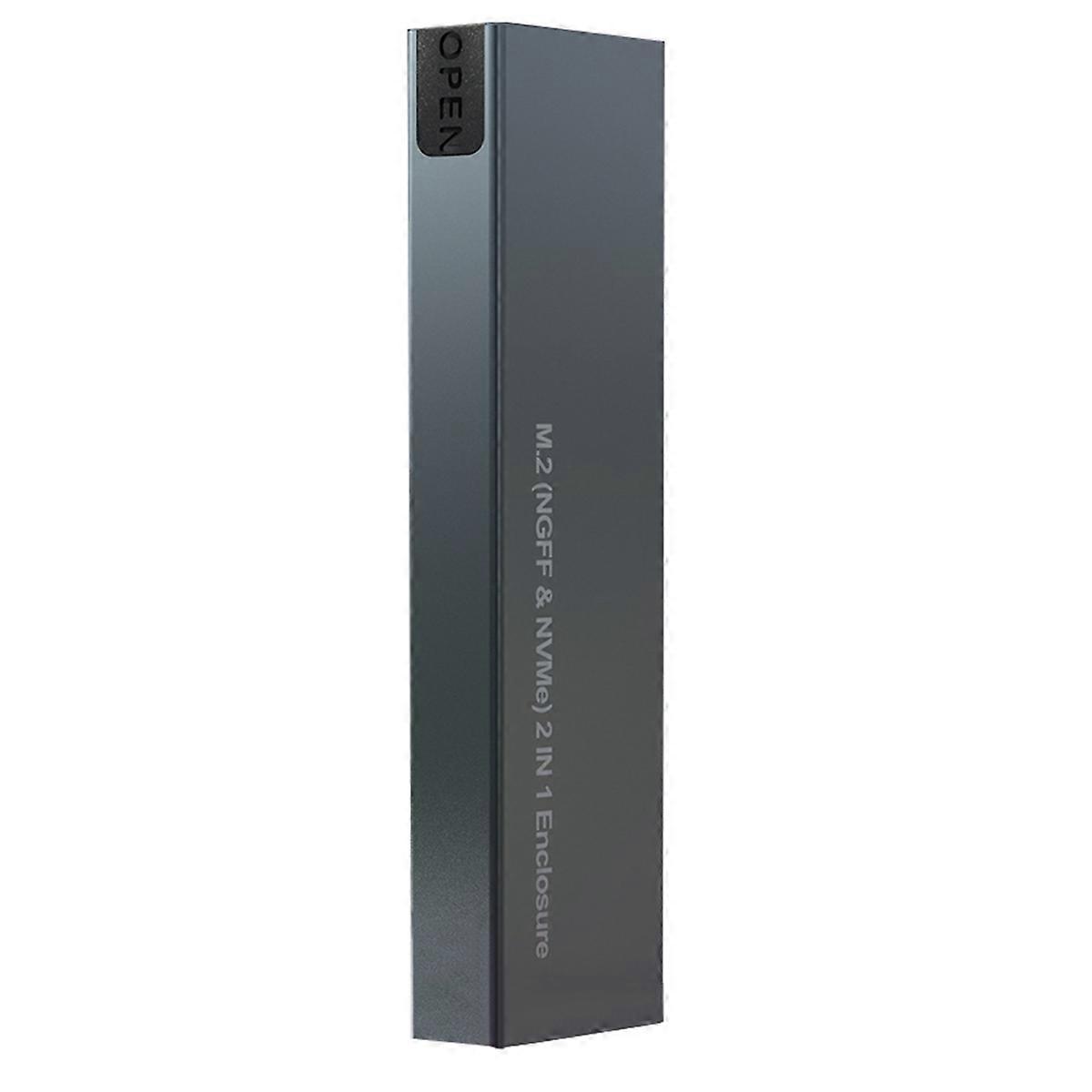 Dual Protocol M2 NVMe NGFF SSD Case 10Gbps SSD Box to USB3.1 External Enclosure for 2230 2242 2260 2280 M/ Key