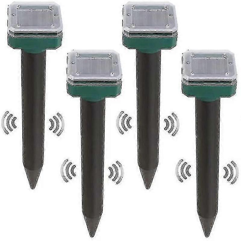 solar snake repellent ultrasonic outdoor 4pcs solar powered