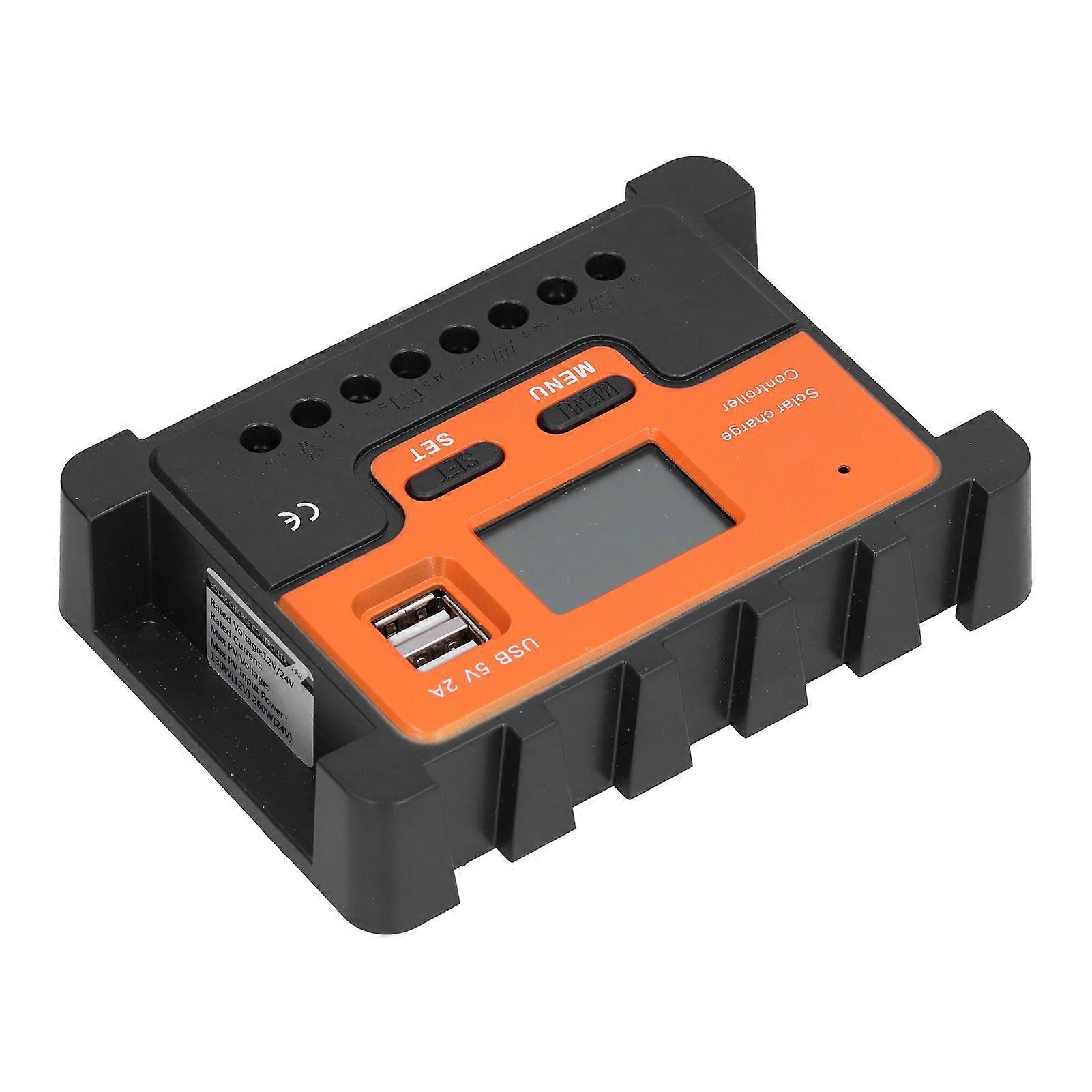 DBS12 Solar Controller 12V 24V 10A PWM 3 Stage ABS LCD Display