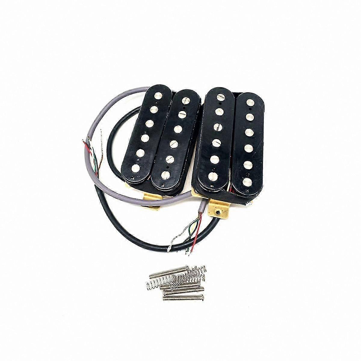 Adjustable Electric Guitar Pickups with Four-Core Wire, Double Coil Design, 5052 Series Humbucker for Guitar Modification and Upgrades