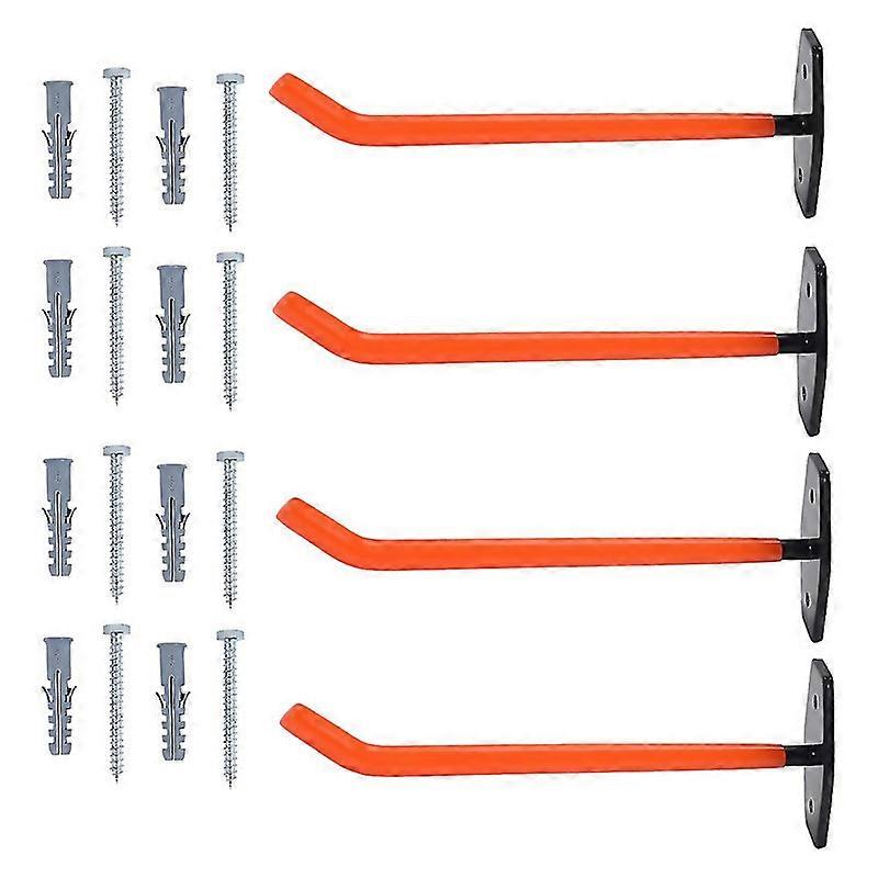 For 4 Pcs Garage Hooks Heavy Duty Wall Mounttire Storage System With Antislip Coatinghang Heavy Tool