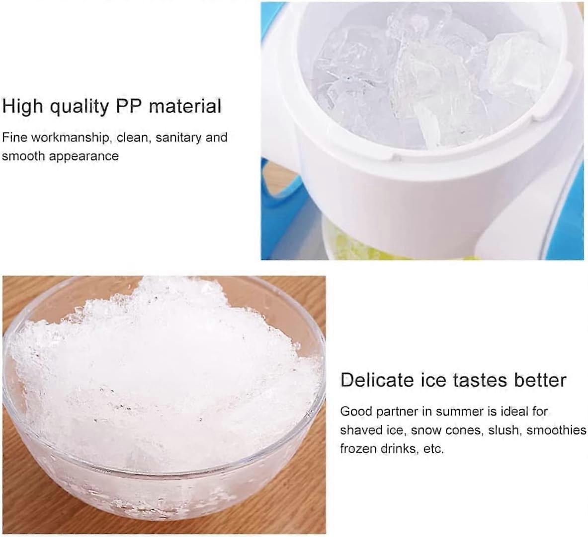 Mini Manual Ice Crusher Hand Crank Ice Shaver Portable Snow Cone Machine For Snow Cones Slush Shaved Ice