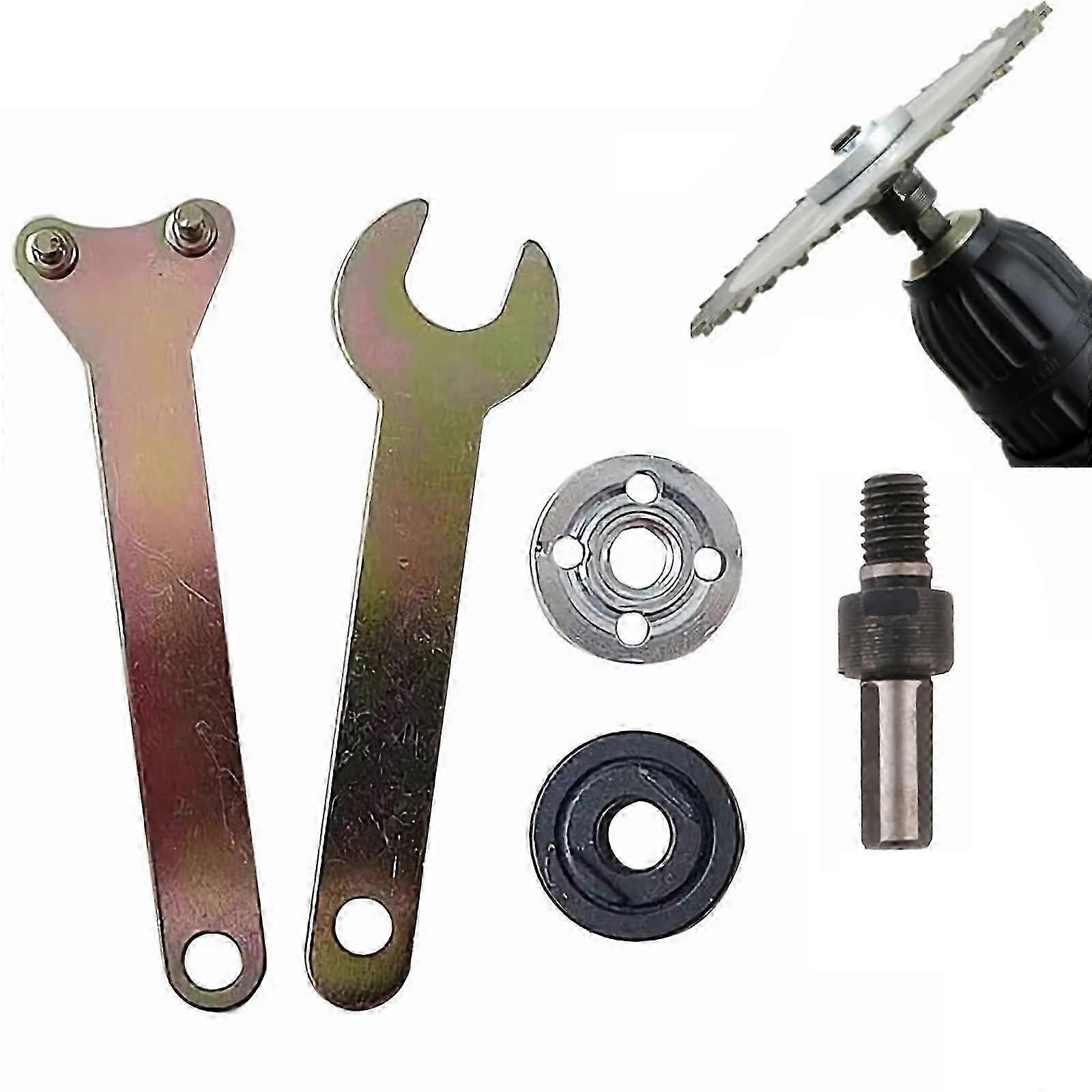 5 PCS Electrical Drill Drill Angle Adapter Adapter Connection Runner Sişner Variable Shaft Couple Converter 2025