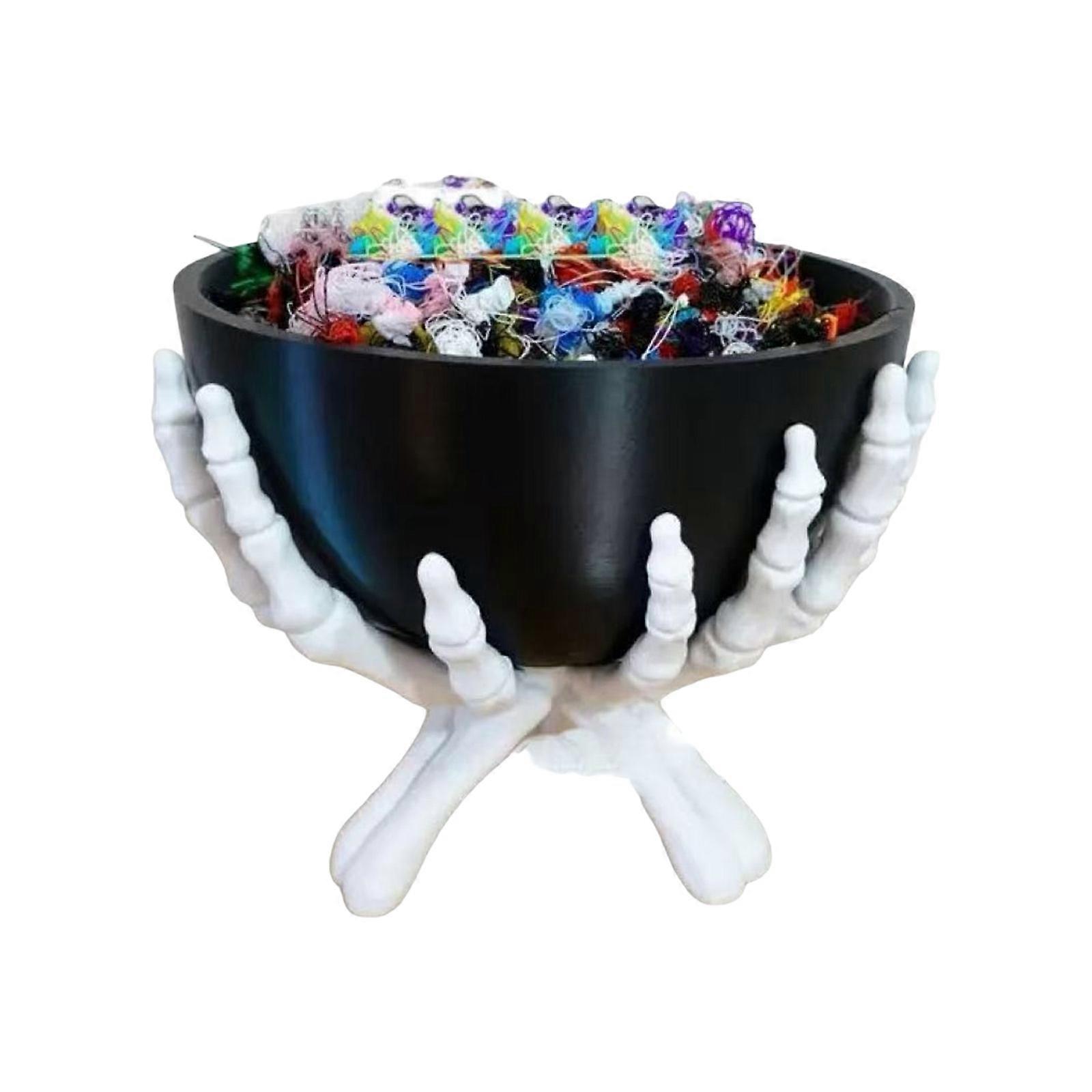 Skeleton Hands Bowl Stand – Gothicss Halloween Candy Ornaments Display Stand, Halloween Decoration Multicolor