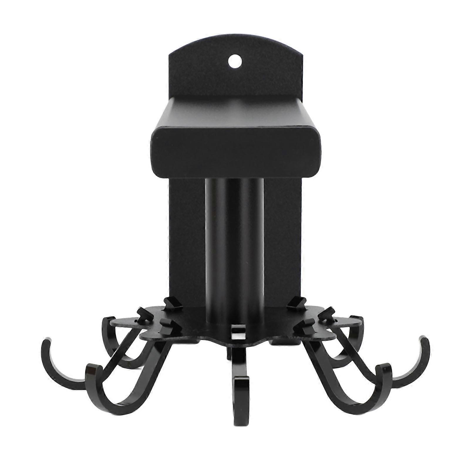 Rotatable Aluminum Cookware Hanger Hooks 204g Black Wall Mount