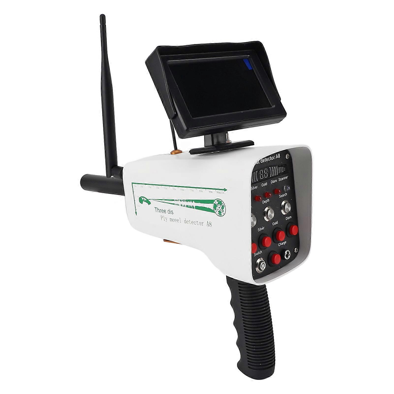 Detector de metales Gold Finder 1000M Range 30M Depth White 2152g
