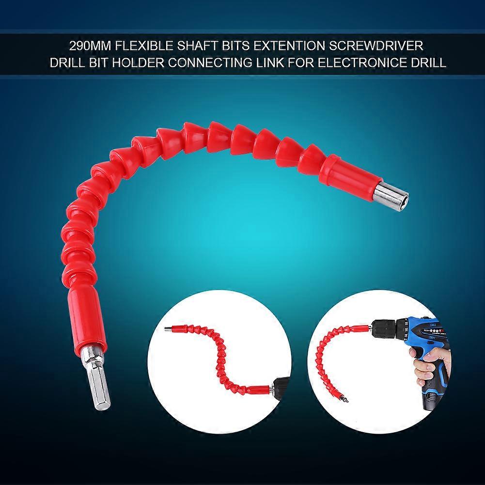 Embouts à tige flexible, rallonge de tige hexagonale de 1/4 po, porte-embout de tournevis, lien de connexion (rouge)