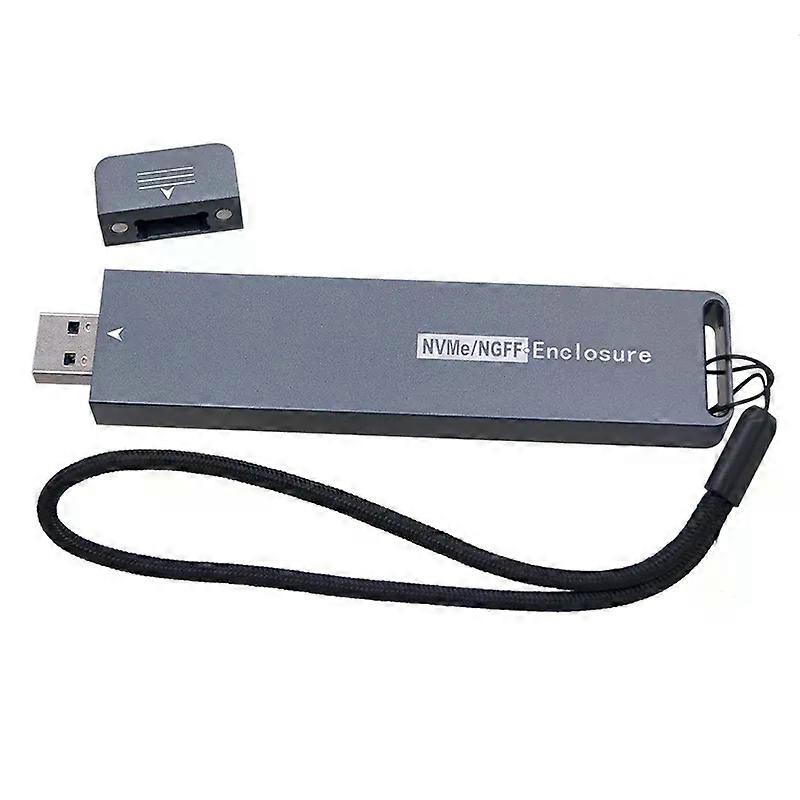 Dual Protocol M2 SATA NVME USB Adapter Case SSD M2 NGFF Enclosure NVME to USB 31 10Gbps Box Support M/B+M Key M2 SSD RTL9210B