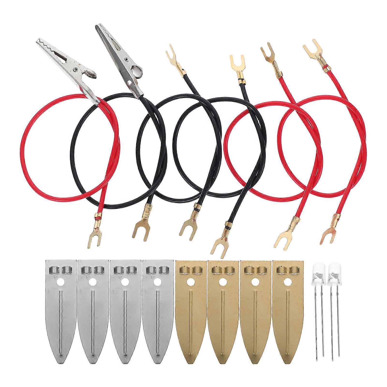 Fruit Battery Science Experiment Kit for Science Teaching Toy with Iron Material Assorted Color for Hands-on Learning 1 Set