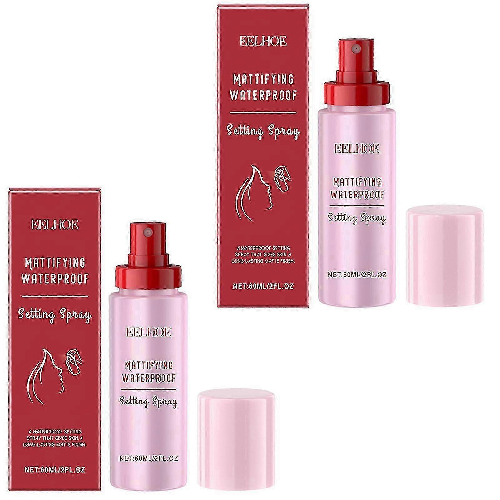 Mattifying Waterproof Setting Spray, Long-Lasting Matte Setting Spray, Waterproof Smudge-Proof Makeup Setting Spray