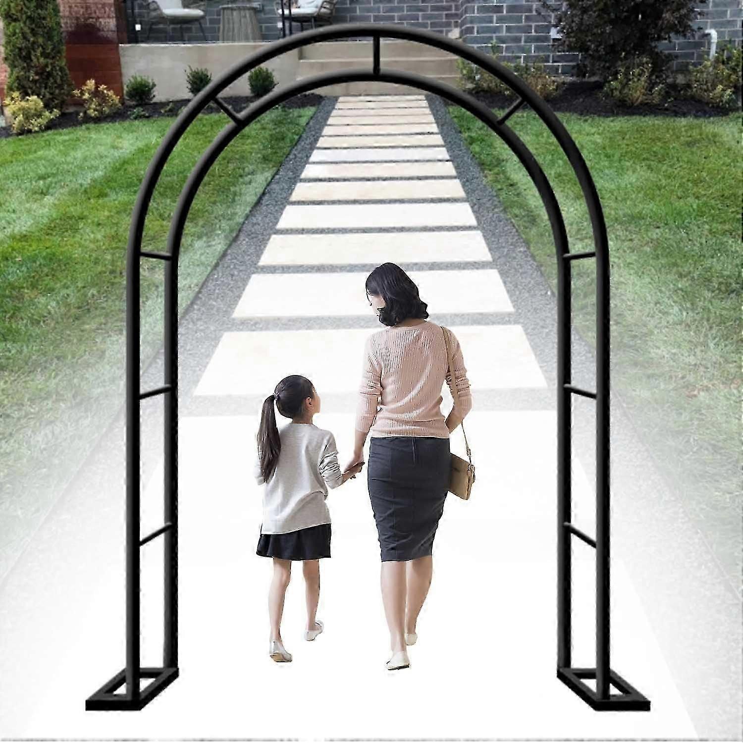 معدن حديقة قوس الزفاف روز قوس حديقة الشجرة المتسلقين أقواس تعريشة مع قاعدة مستقرة