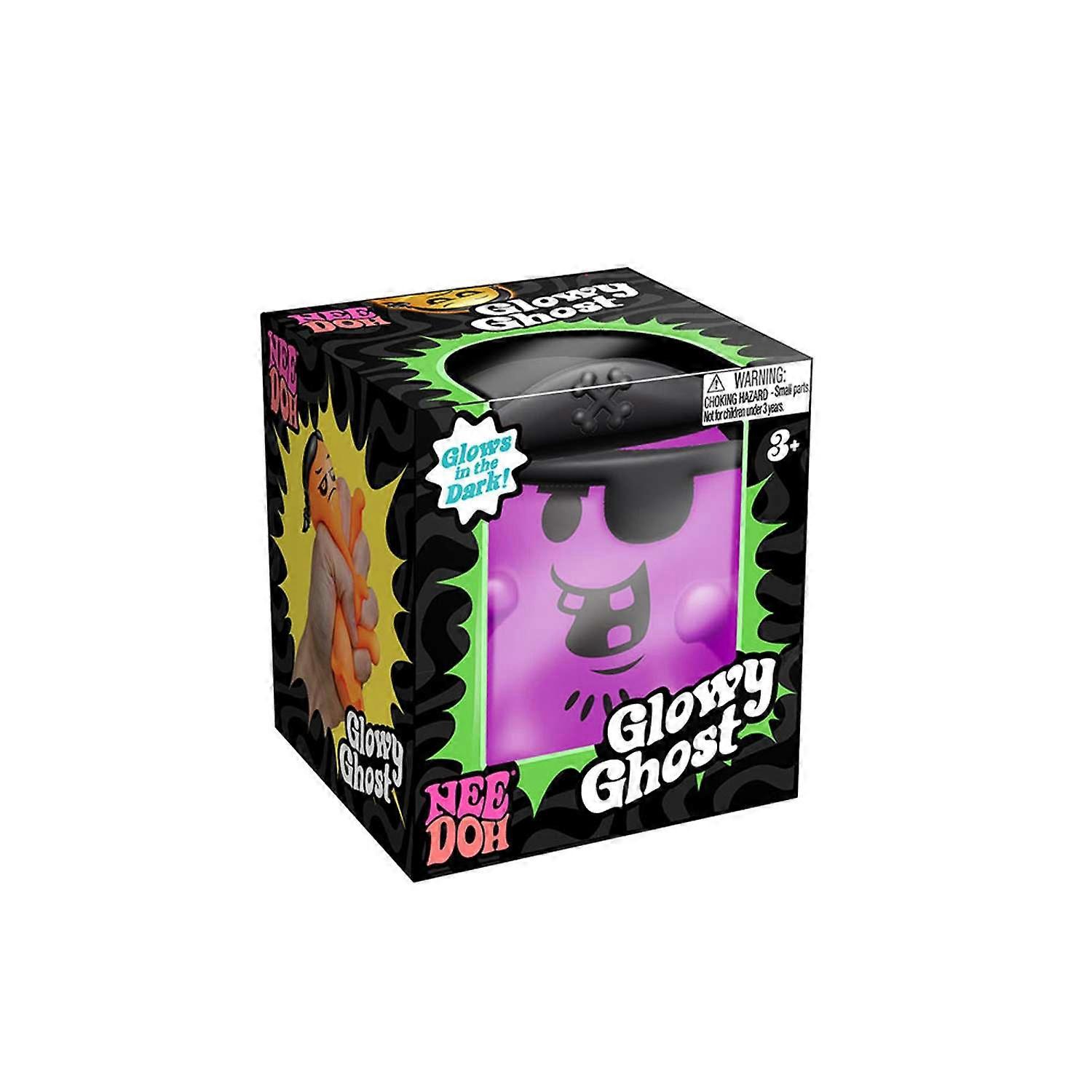 NeeDoh Glowy Ghost - Halloween Fidget Toy For Kids 3+ - Design Chosen at Random