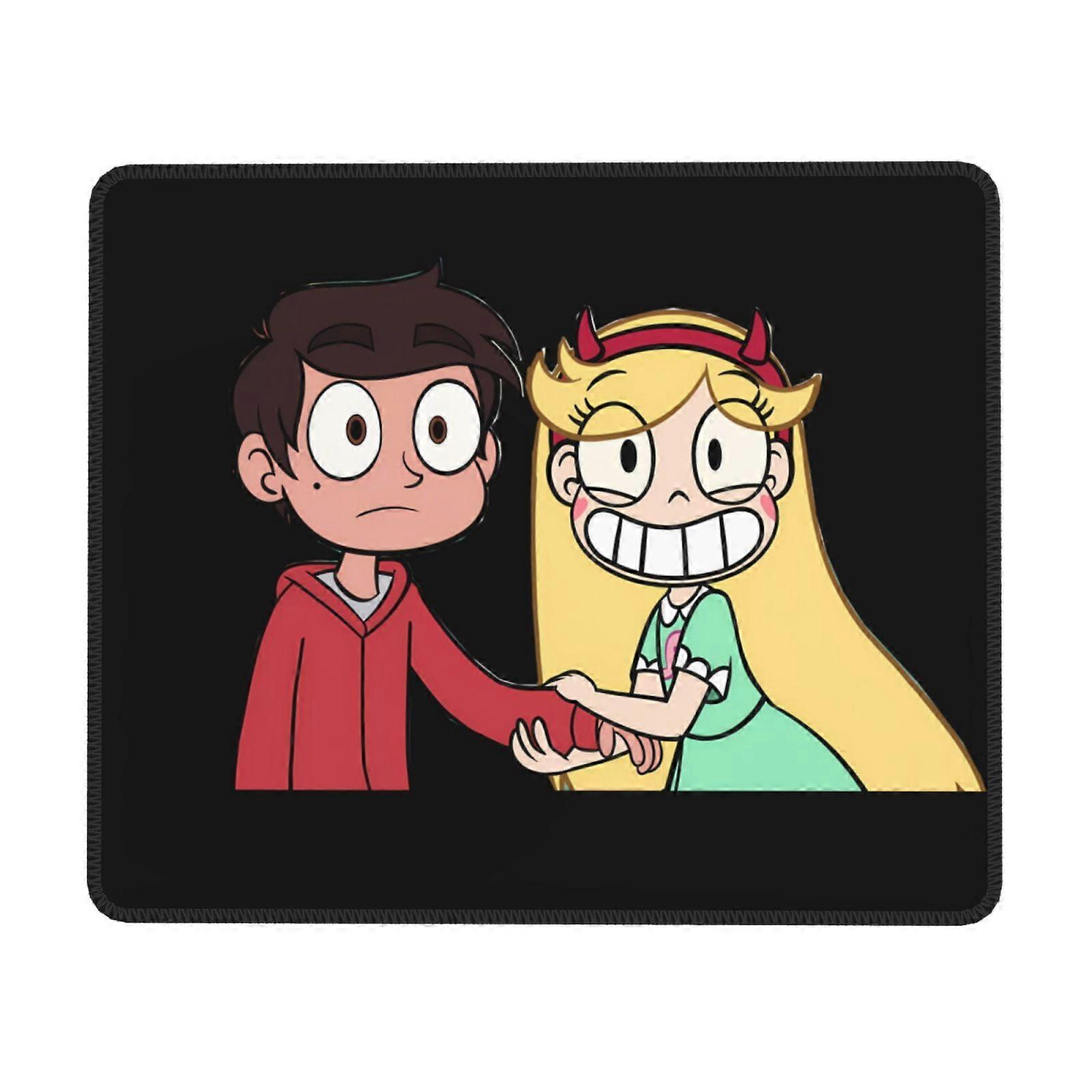 Star Vs. The Forces Of Evil Rubber Lock Edge Mouse Pad, Office Desk Pad, Writing Pad, Multi Code Game Pad for Computers Laptop Compatible with