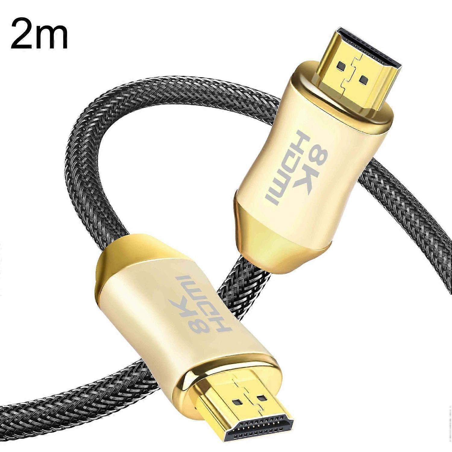 2m HDMI 2.1 Version 8K 60Hz For PS4 Cable Projector Notebook Set-Top Box Cable