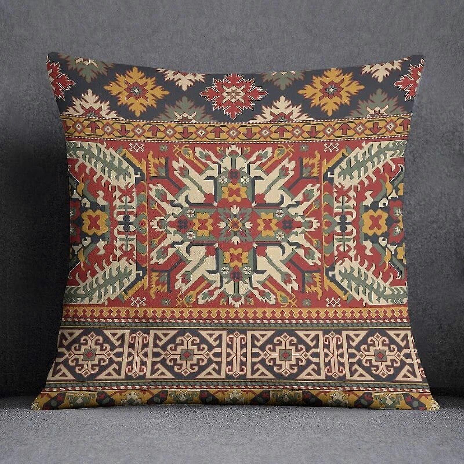 Povlaky na polštáře Bavlněné prádlo Bomisian Pattern Collection Polštář Dárek Domácí kancelář Výzdoba Ložnice Pohovka Auto Polštář Obal případ