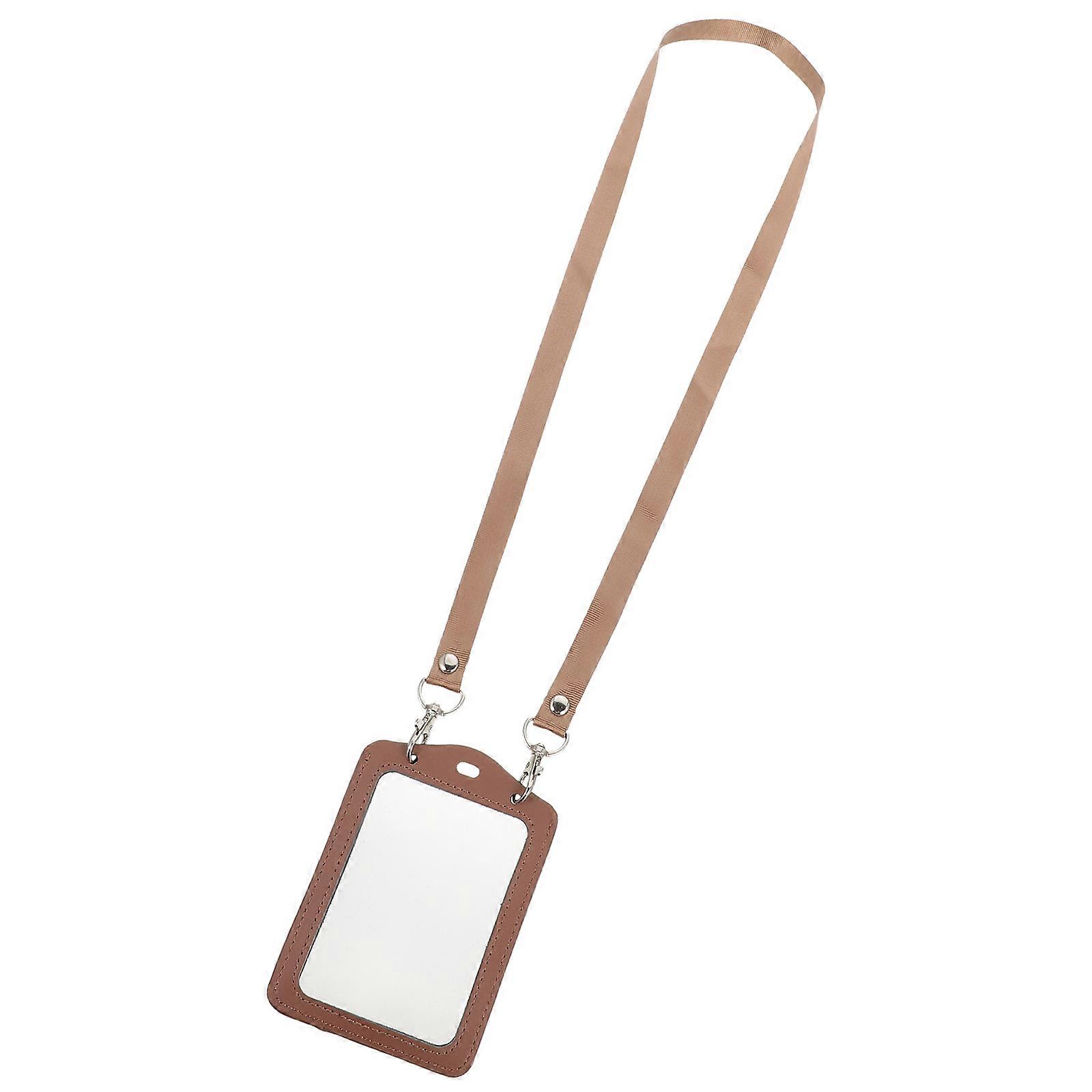 Double-Sided Cards Holder PU for Protective Use 2Pcs Portable Id Cards