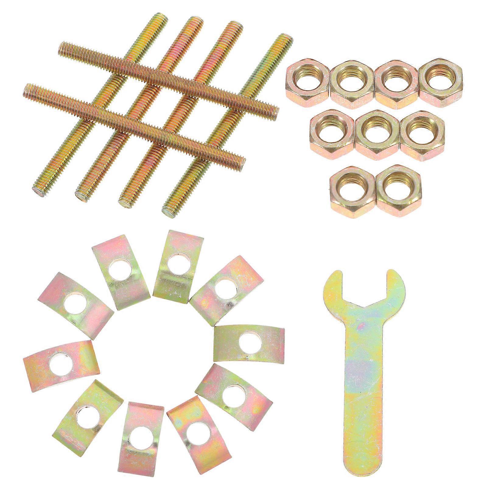 Furniture Connector Bolts Countertop Fastener Kit for Desk Assembly 4Sets