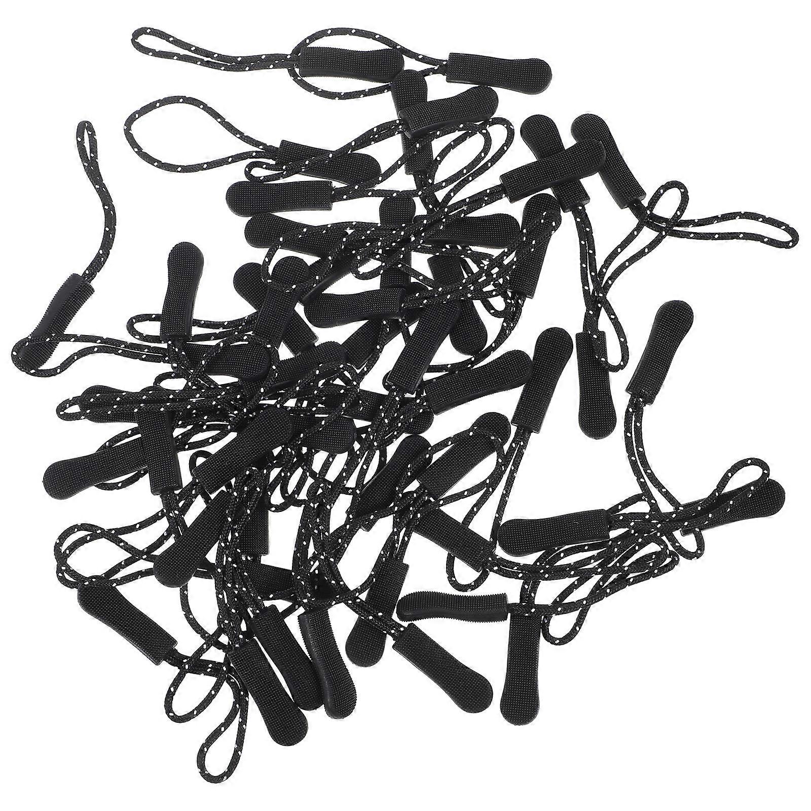 Tpu Durable Zipper Puller for Tent Zipper Replacement 100Pcs Black Set
