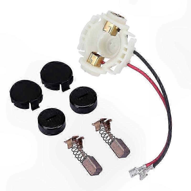 Replacement Carbon Brush Set with Caps, Holder for Power Tools-Compatible with Various Models