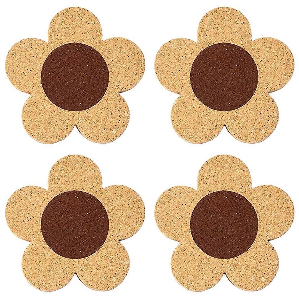 Heat Insulation Pot Mats with 4Pcs Flower Shaped Table Pads for Protection