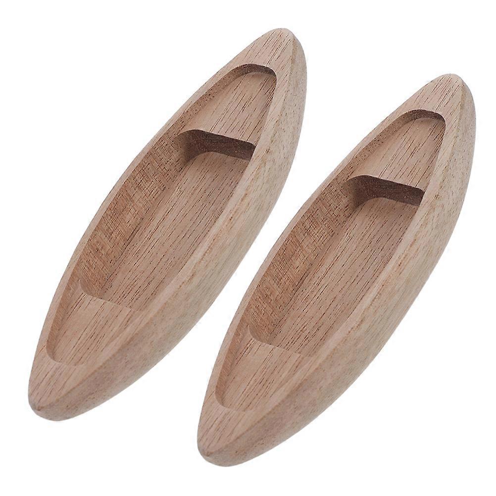 Wooden Boat Toy Mini Model for Tabletop Decor 4Pcs Nautical Ornaments