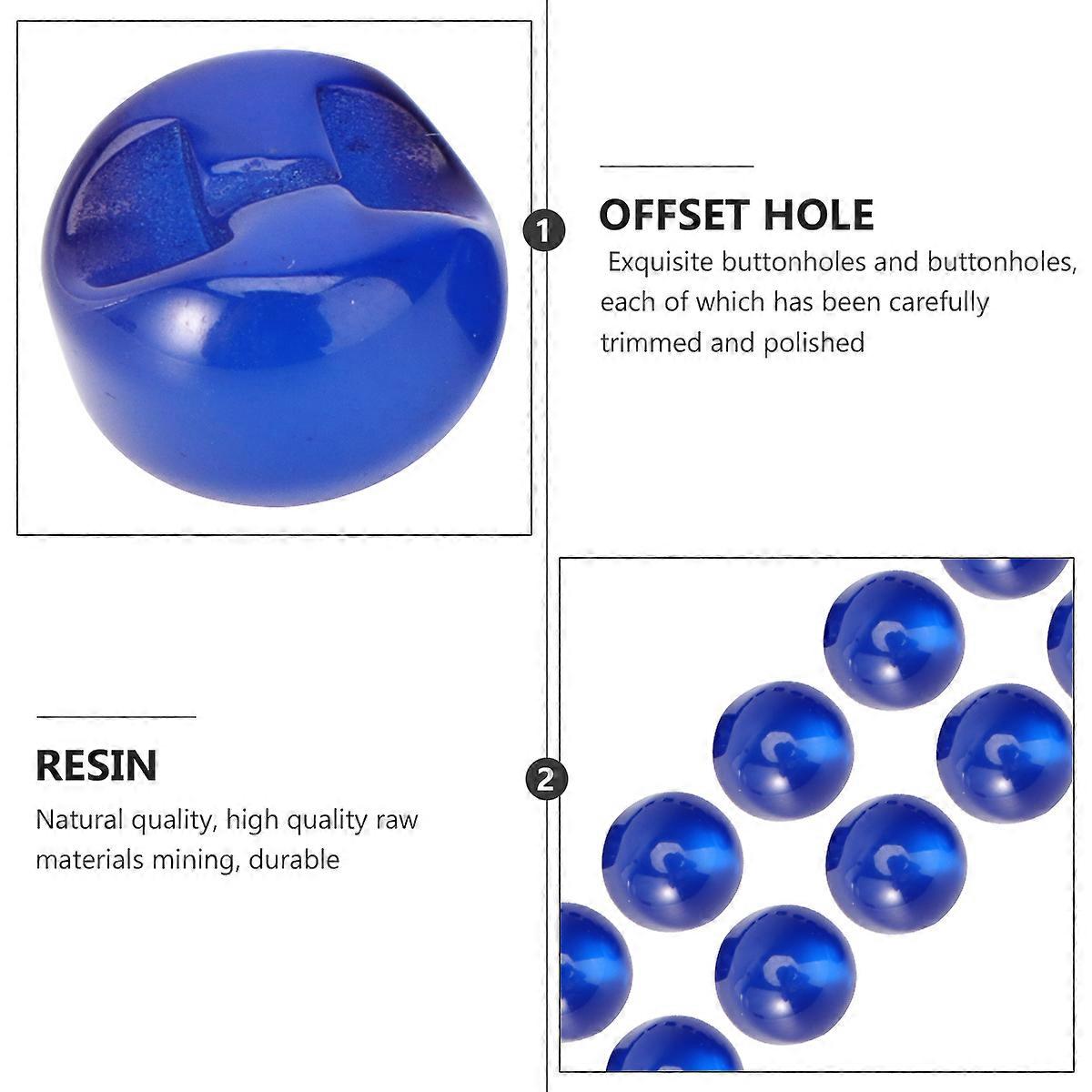 Resin Circular Bead Buckle Buttons For Artists 10Pcs Ideal For Sewing And Knitting Projects In Blue