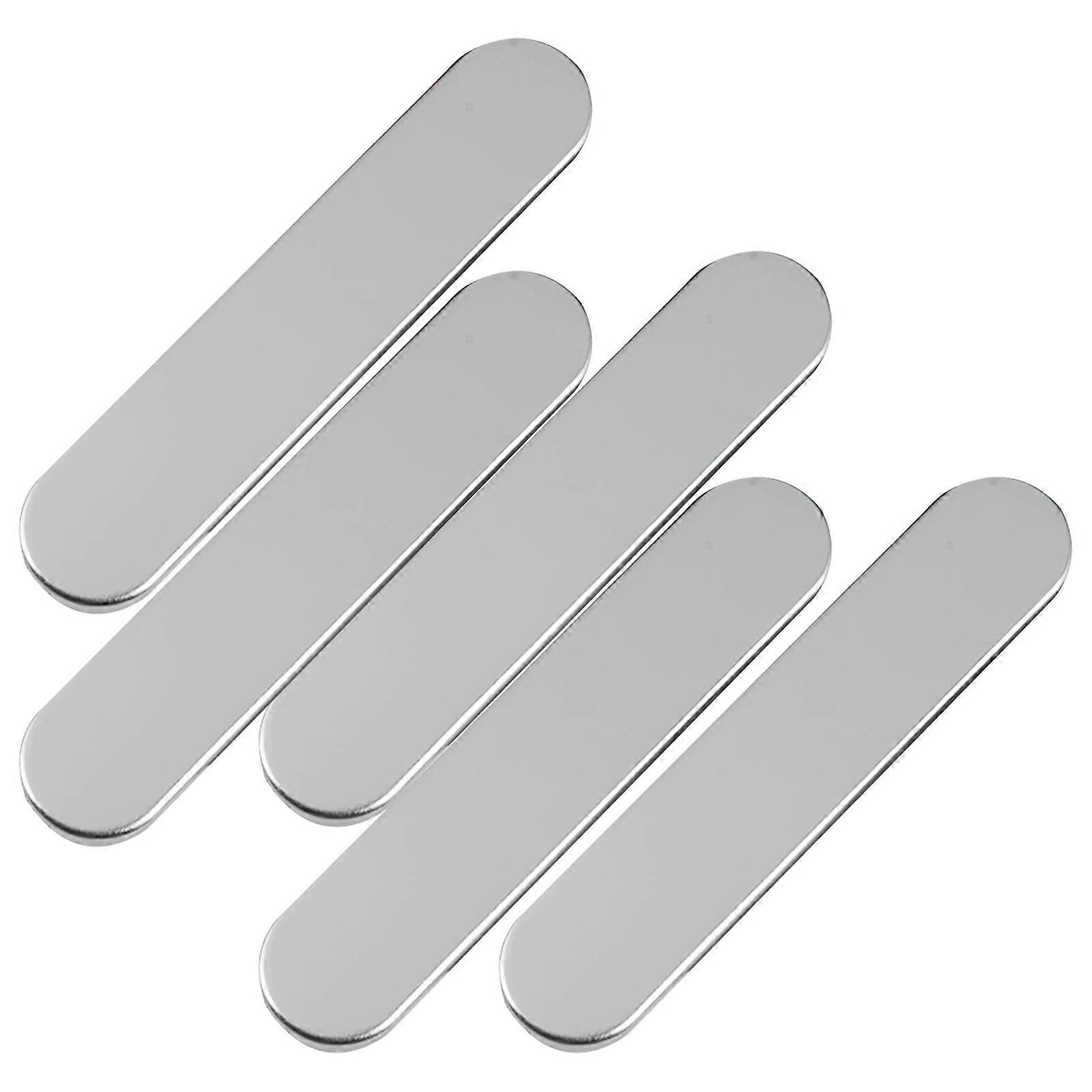 Pen Wrapping Boxes Tinplate Metal Holders for Storage Use 15Pcs Silver Color