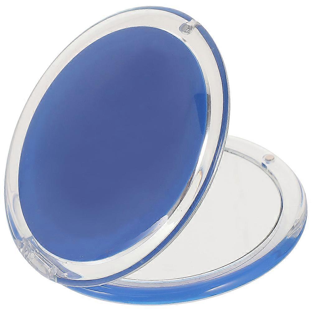 Blue Double-Sided Foldable Mirror Makeup Compact Mirror 3Pcs for Girls