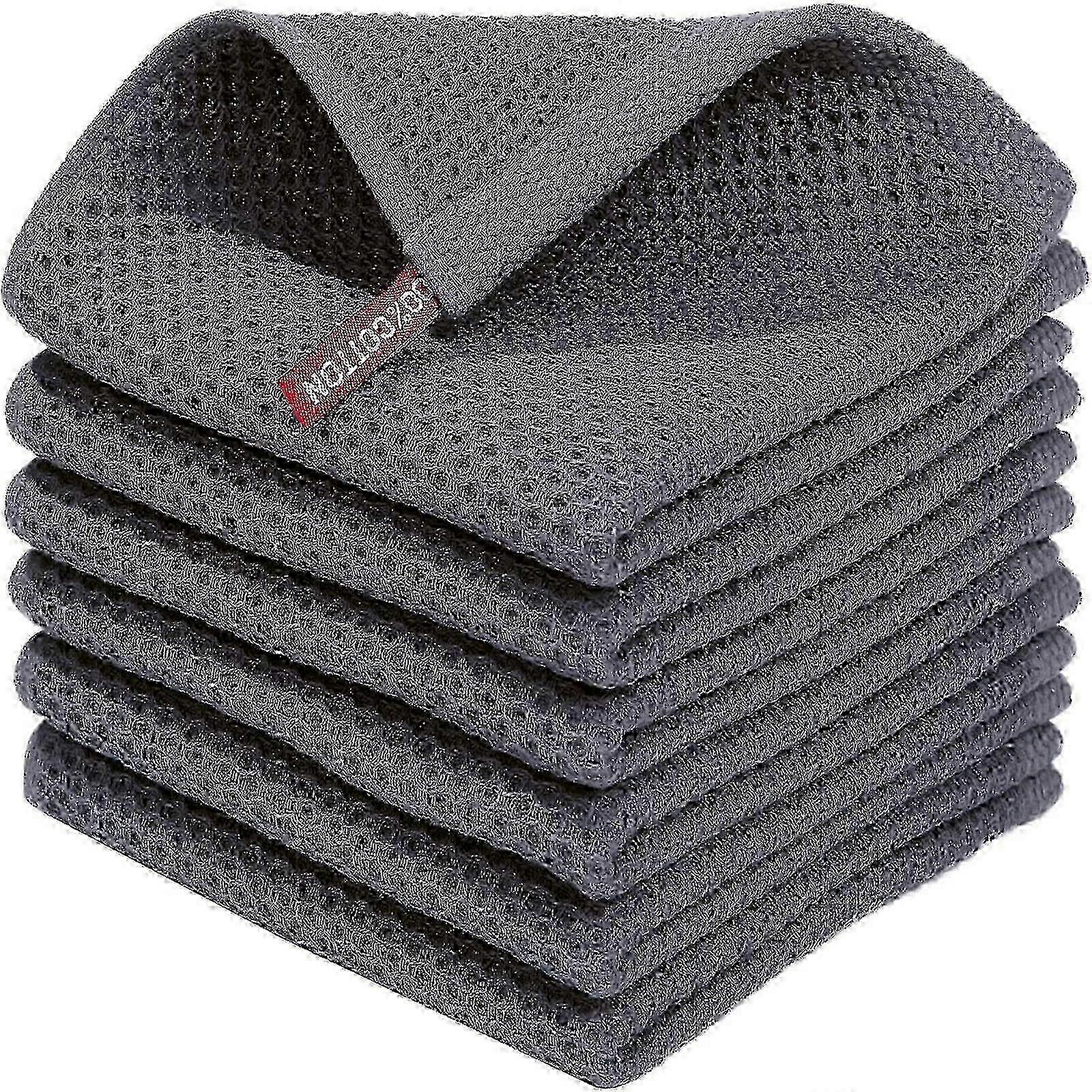 25-26 6-Pack Cotton Terry Hanging Loop Tea Towels for Kitchen Dish Cleaning