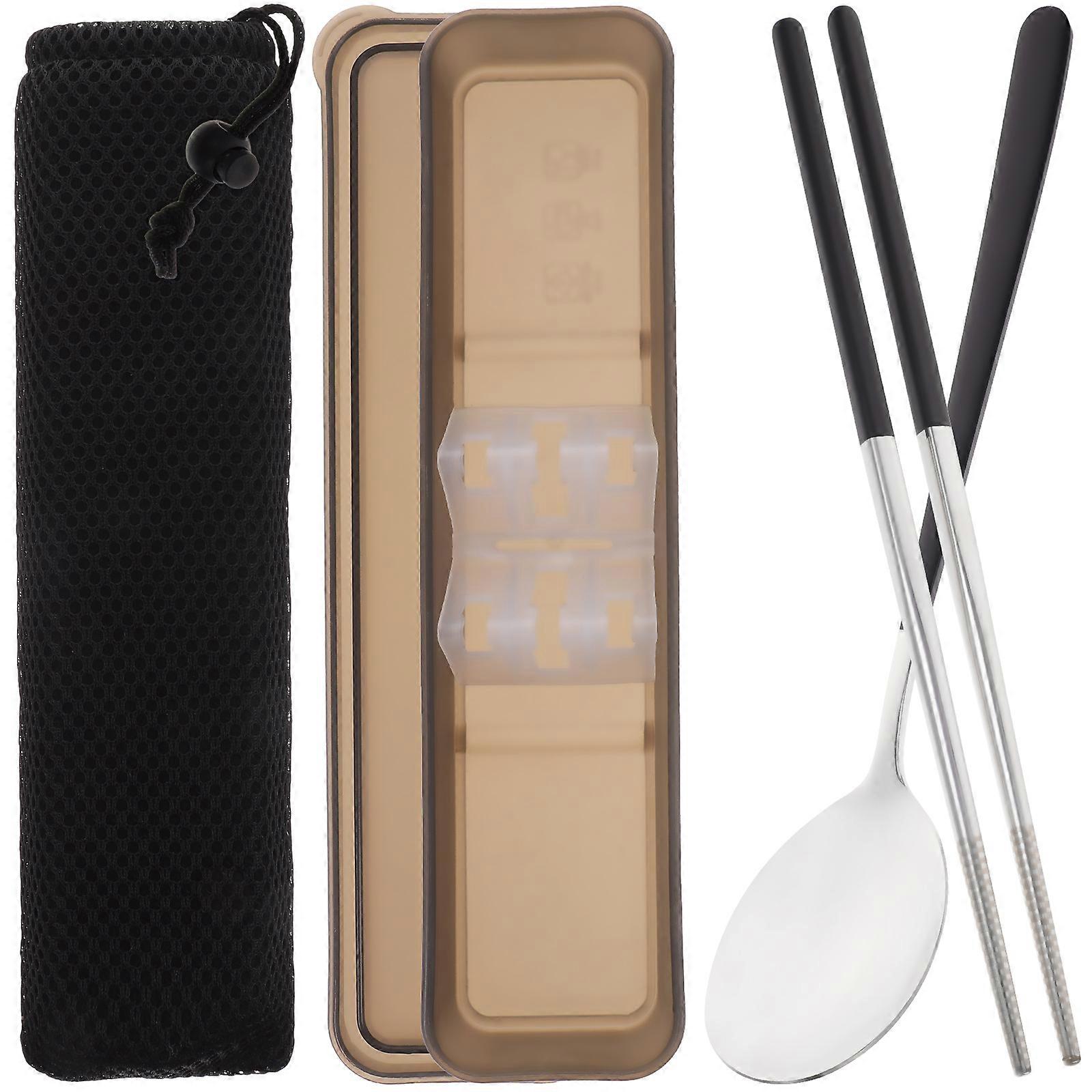 Portable Tableware Set For Camping Dining Suitable For Travelers 5 Sets Simple And Practical Travel Utensils