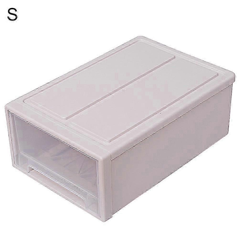 2025 Household Plastic Transparent Stackable Drawer Storage Box Container Organizer