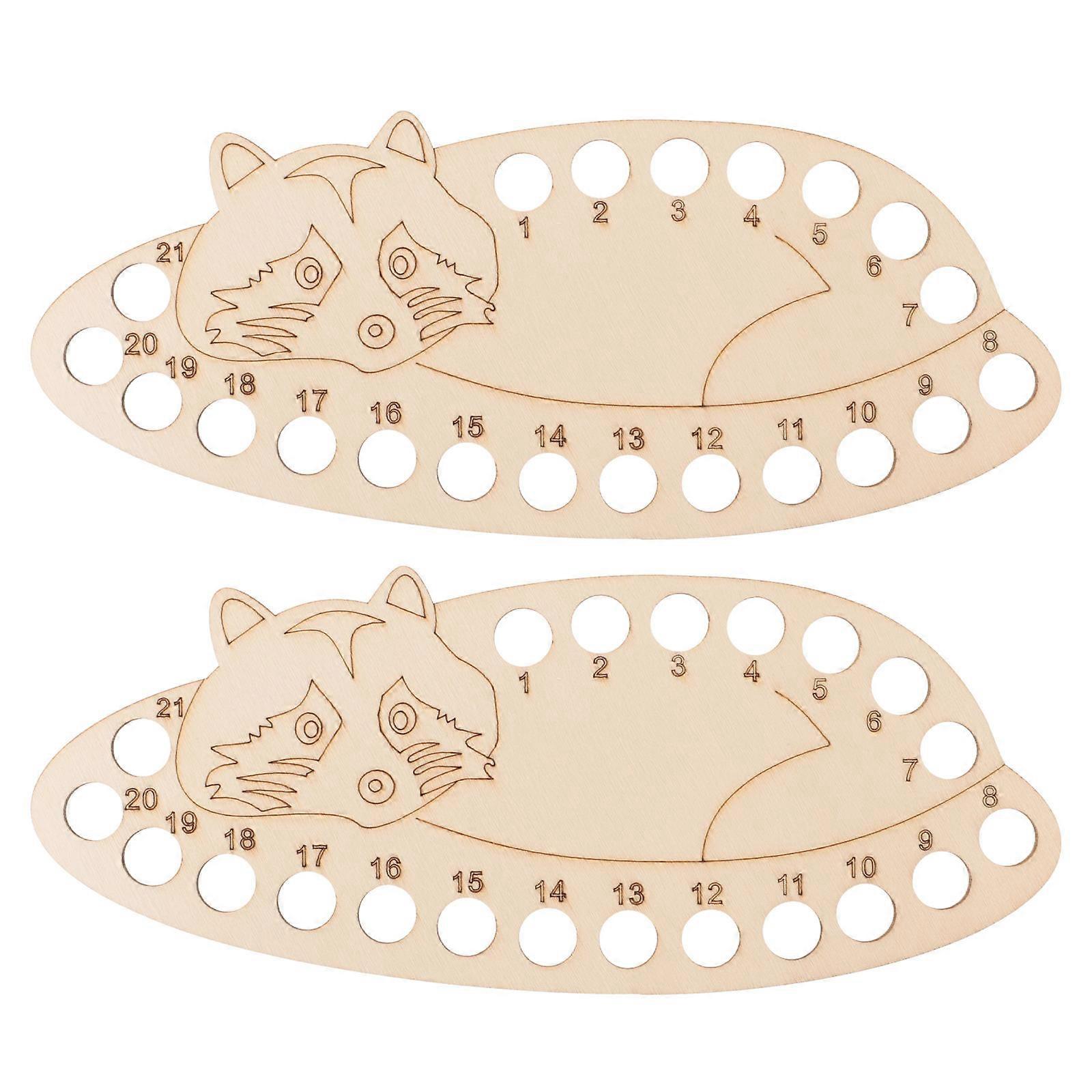 Wood Thread Organizer Embroidery Thread Holder for Sewing 2Pcs Set