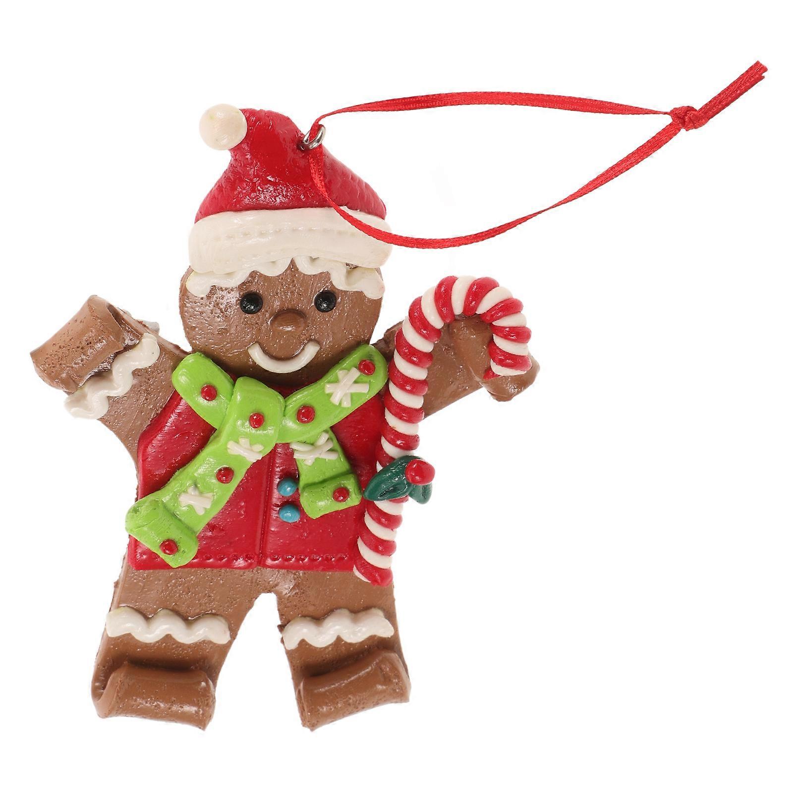Christmas Gingerbread Decor Tree Decorations for Holiday Party 4Pcs