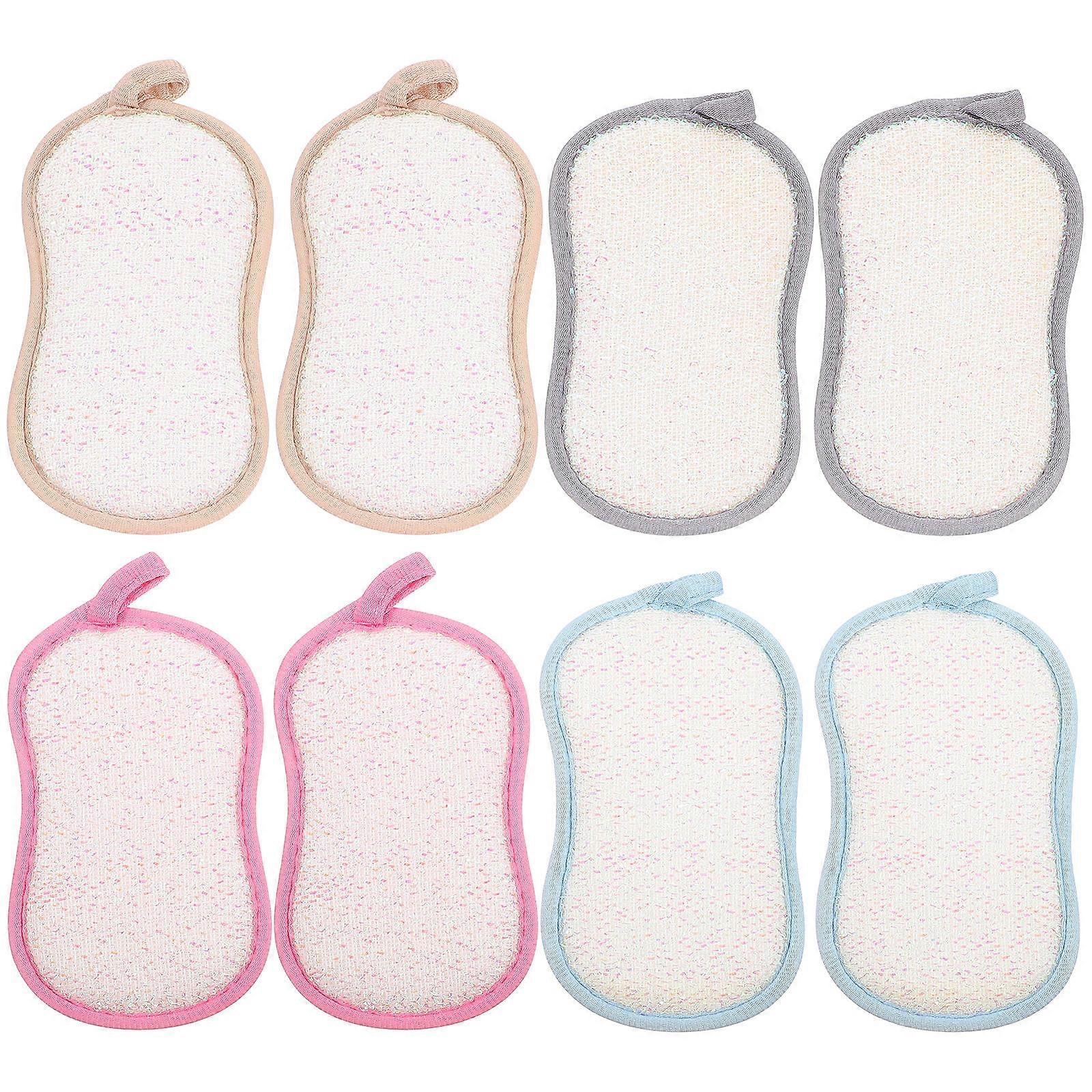 Reusable Kitchen Scrub Sponge 8Pcs Practical Design Dishwashing Cleaning Supplies Rectangular Shape