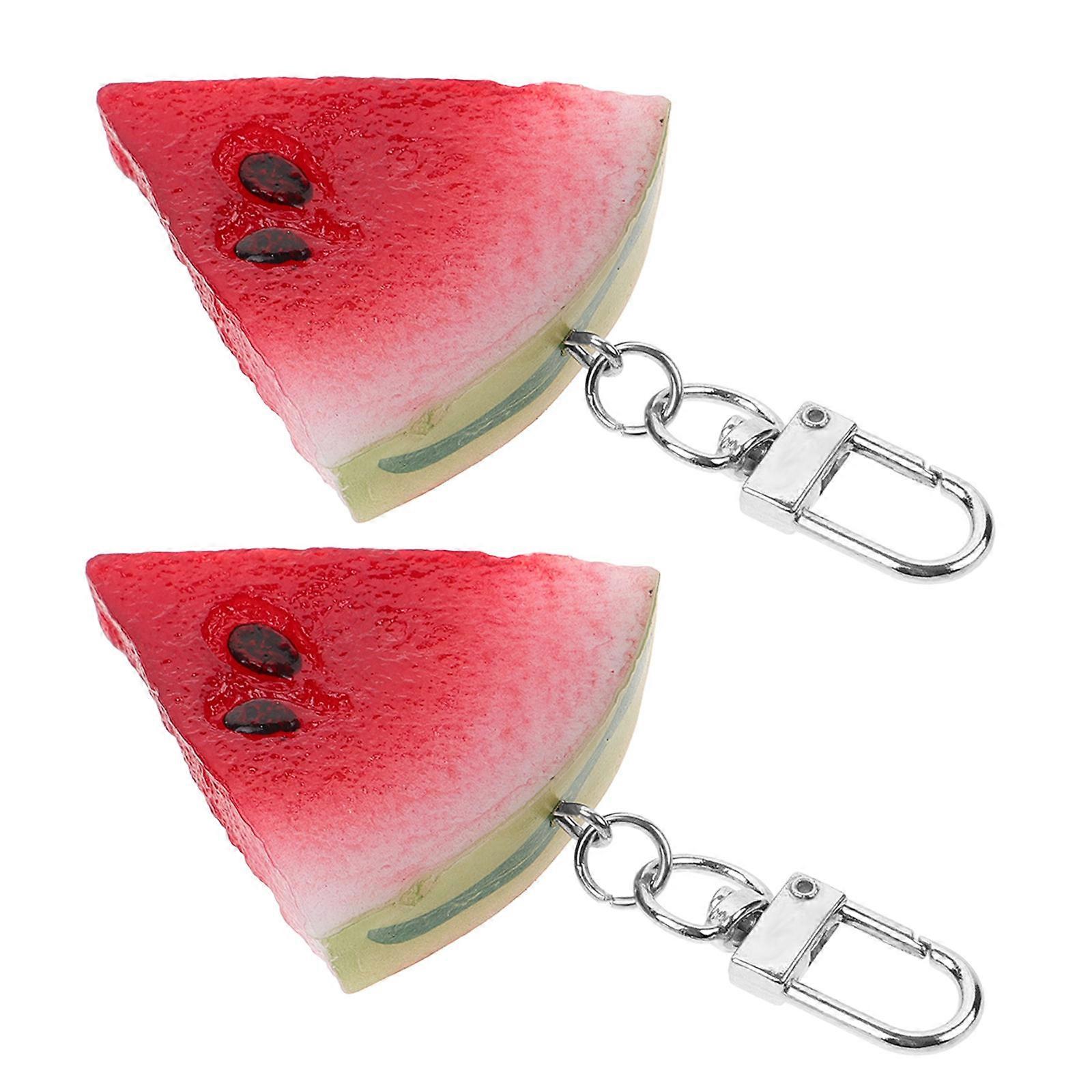 Decorative Bag Pendant 4Pcs for Decoration Watermelon Fruit Keychain