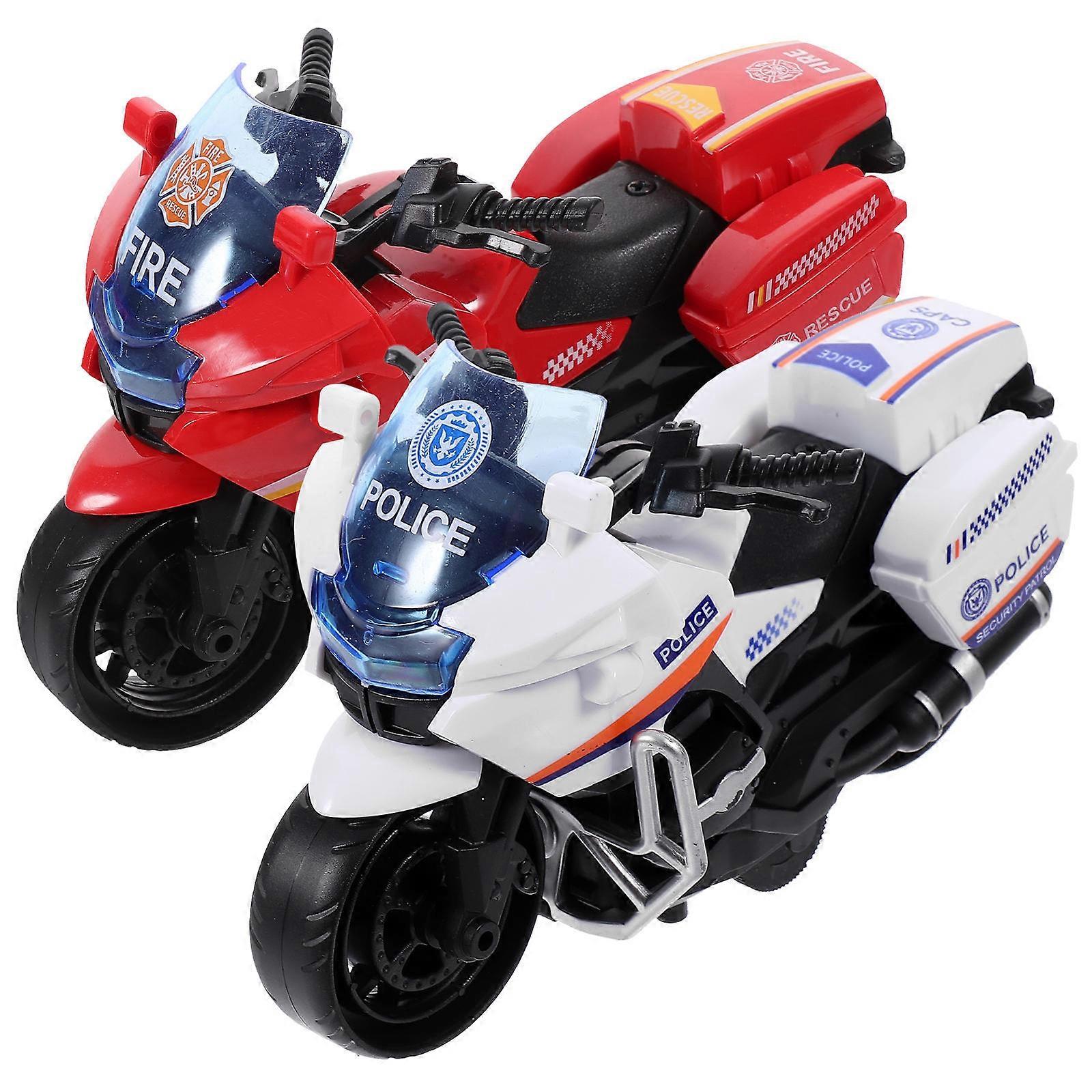 Interesting Pull Back Car Toy Motorcycle for Kids 10Pcs Durable Plastic Set