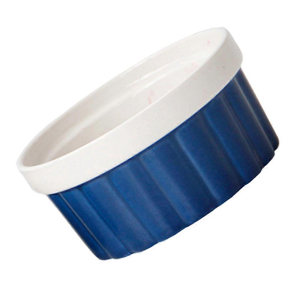 Ceramic Baking Bowl for Baking Use 1Pcs Kitchen Blue Dessert Bowl