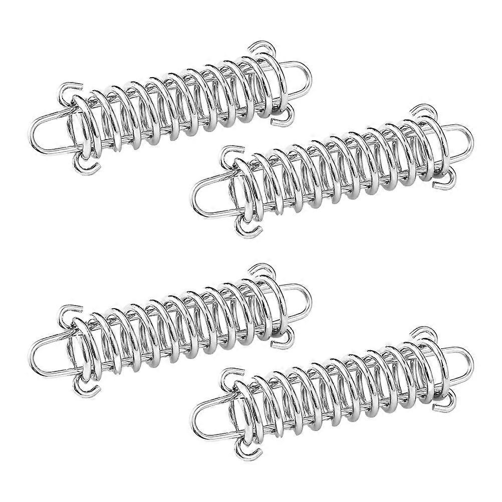 Professional Spring Buckles for Tent Rope Tensioner 16Pcs Silver Set