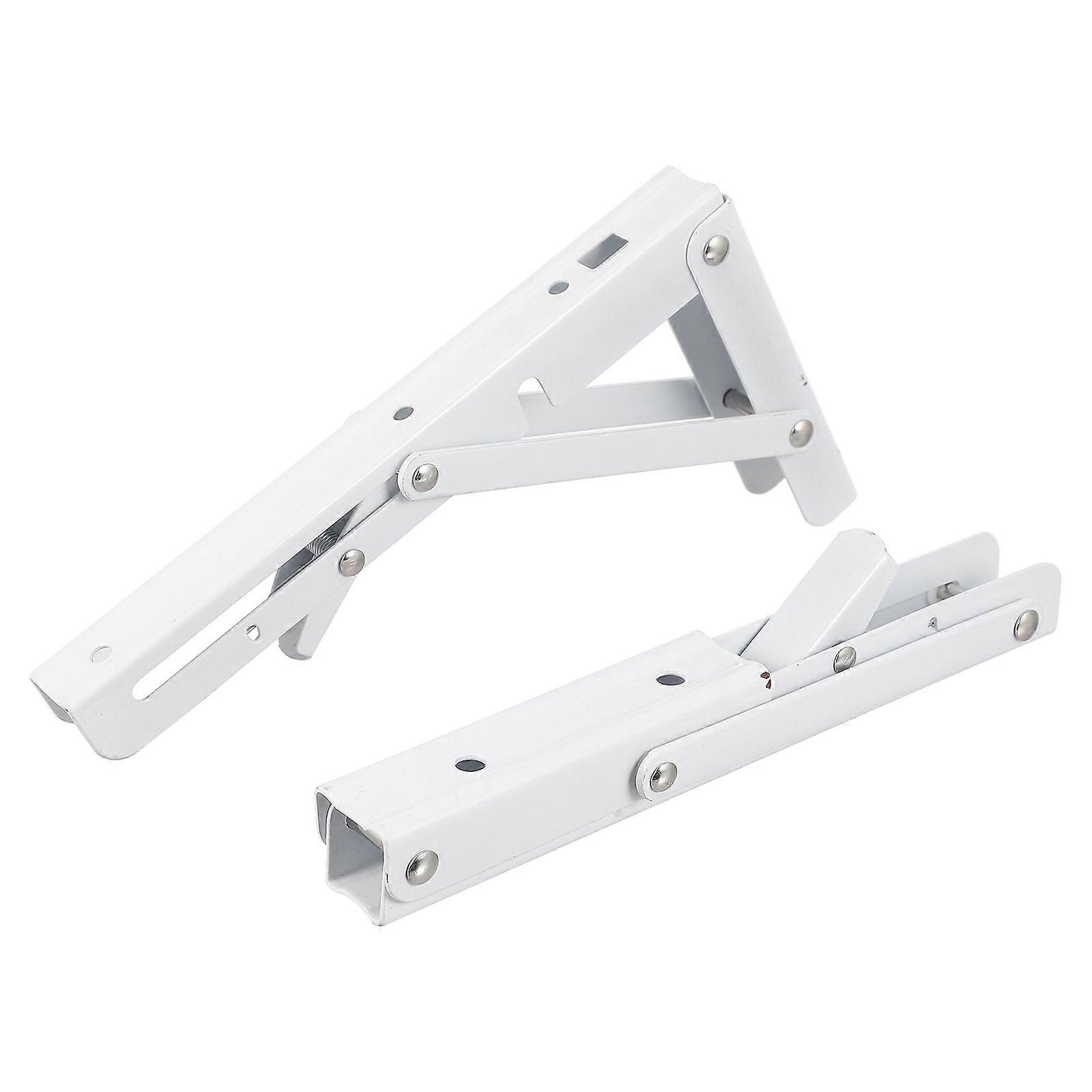 Folding Shelf Brackets Convenient Storage Hardness Wall Mounted 20X2X11CM 2PCS