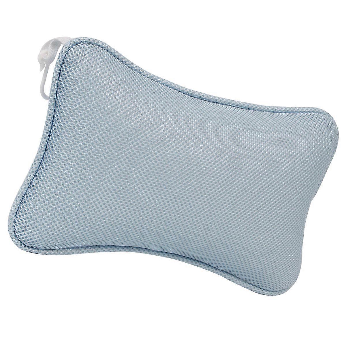 Bathtub Pillow Neck Support for 1Pcs Blue Non-Slip Spa Head Rest Cushion