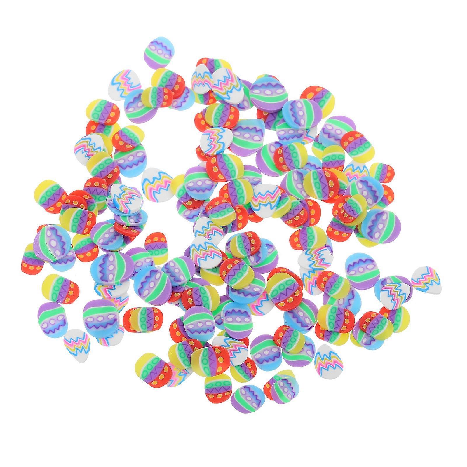 DIY Easter Egg Polymer Clay Beads for Handmade Jewelry Making 20Packs