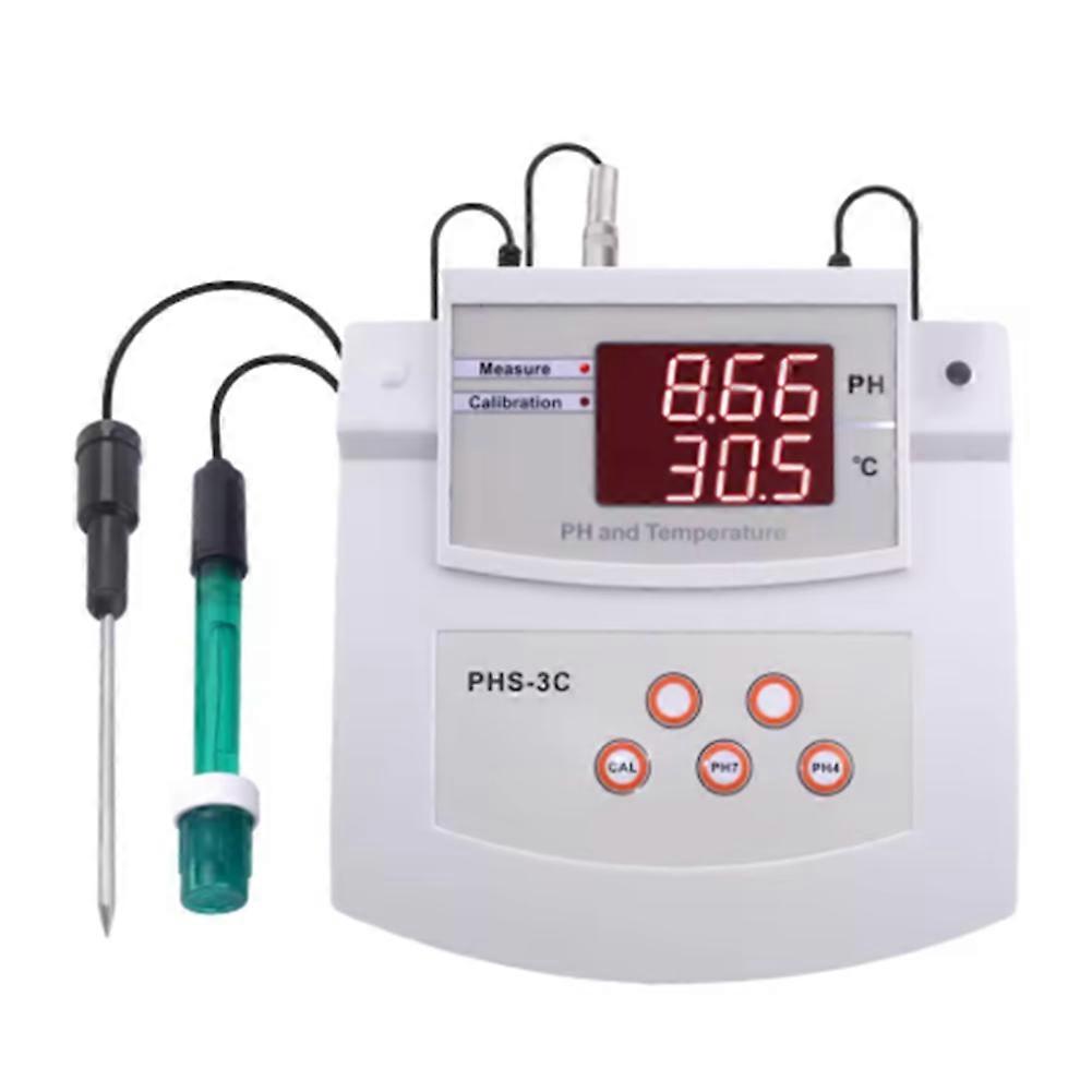 PHS-3C PH Desktop Calibration Acidity Meter PH/Temp Multi-Parameter Tester Laboratory Water Quality Analyzer EU PLUG