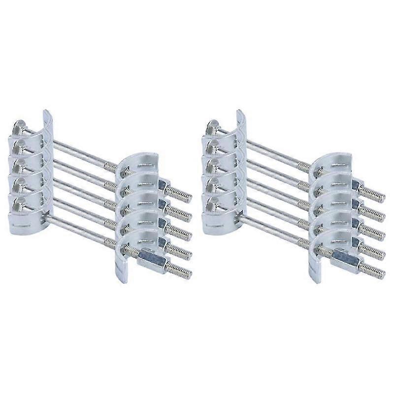 10Pcs Countertop Benchtop Joiner Joint Connector M6 Thread Bolt Half Moon Shaped Bracket Dog Bone Fa