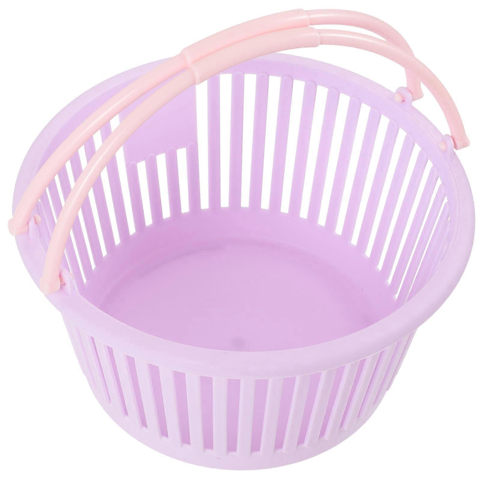 Sundries Baskets 12Pcs Practical Storage Container Violet PP Material Home Office Use 16X16Cm