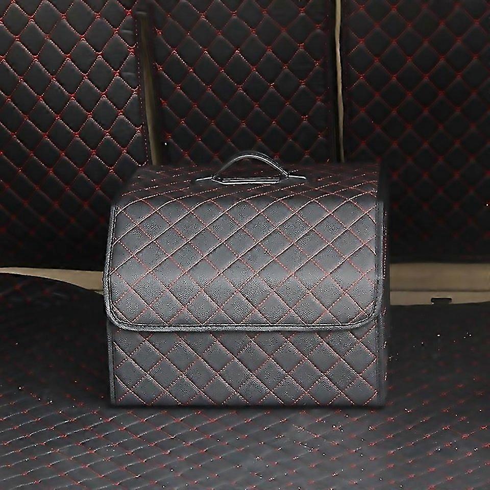 For Car Trunk Foldable Storage Box Checkered Middle Size 40 X 32 X