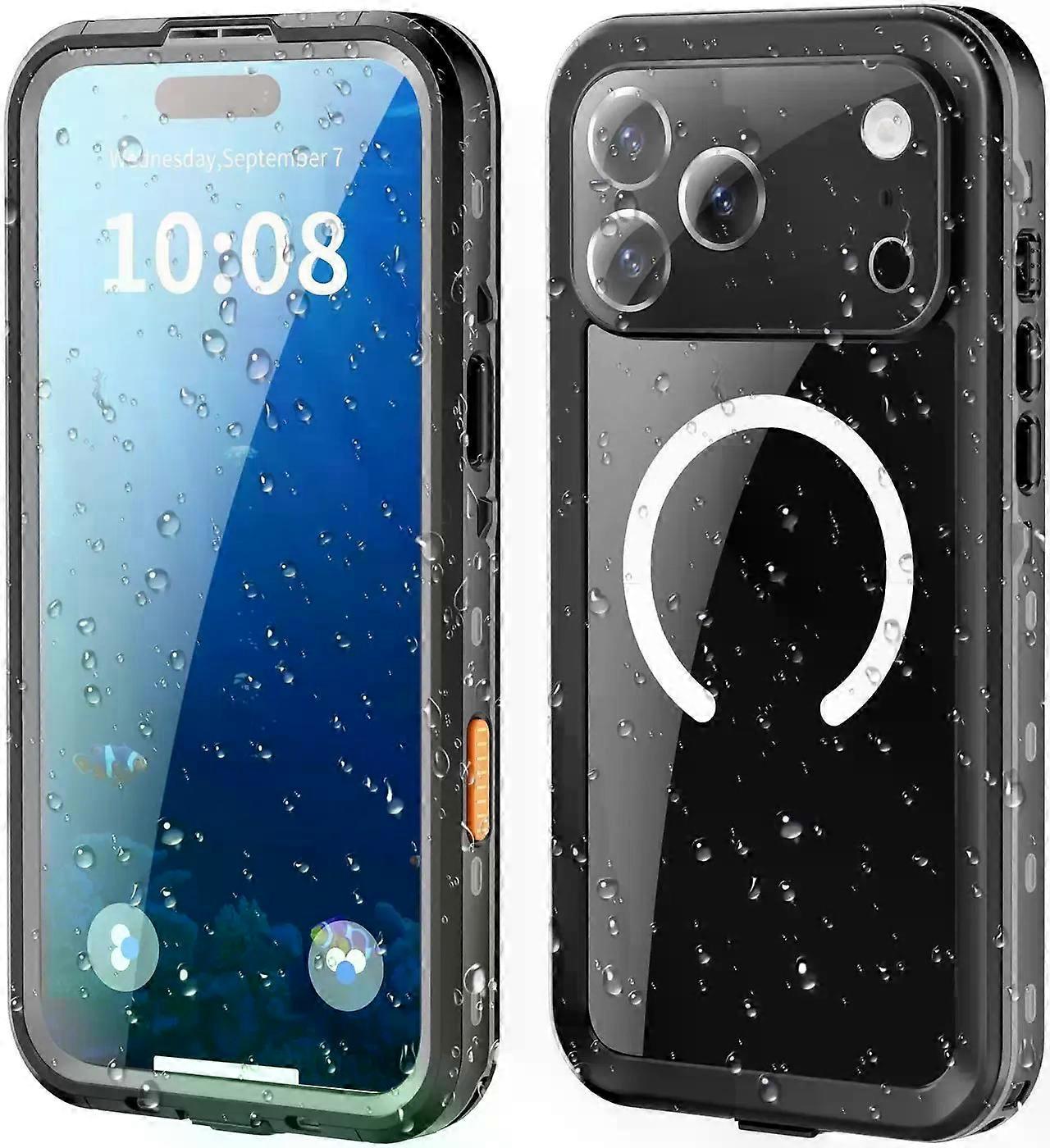 Waterproof Case for iPhone 17 Pro Max [Built-in Screen Protector & Camera Protector][Compatible with MagSafe][Full Body Shockproof][IP68 Waterproof][D